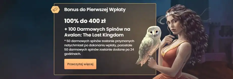 bonus do pierwszej wplaty w national kasyno