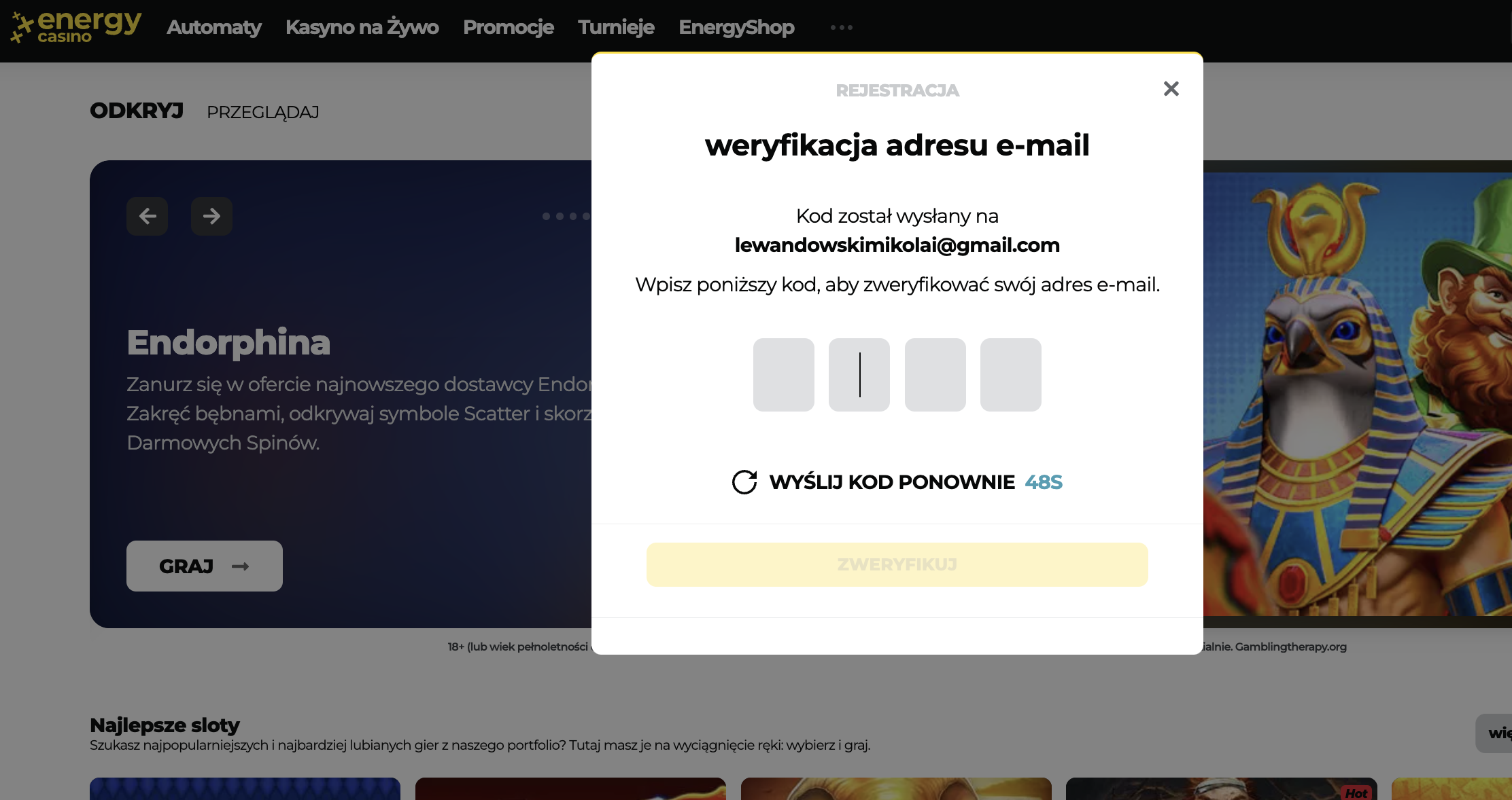 weryfikacja adressu e-mail